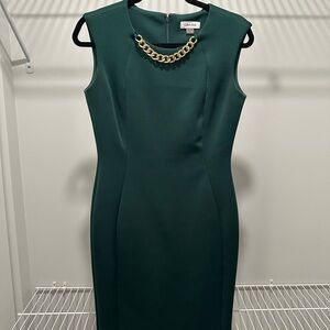 Calvin Klein Women's Green Dress